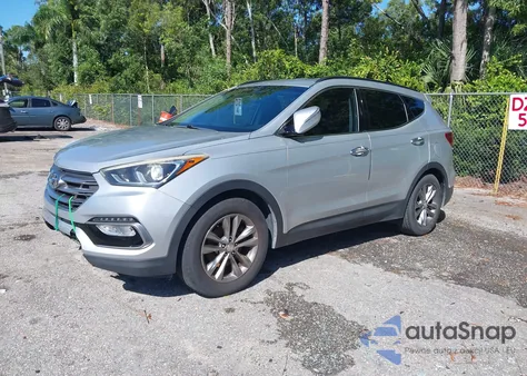 2017 Hyundai Santa Fe Sport 2.0T из США, поврежденный, VIN 5XYZU4LA8HG424829